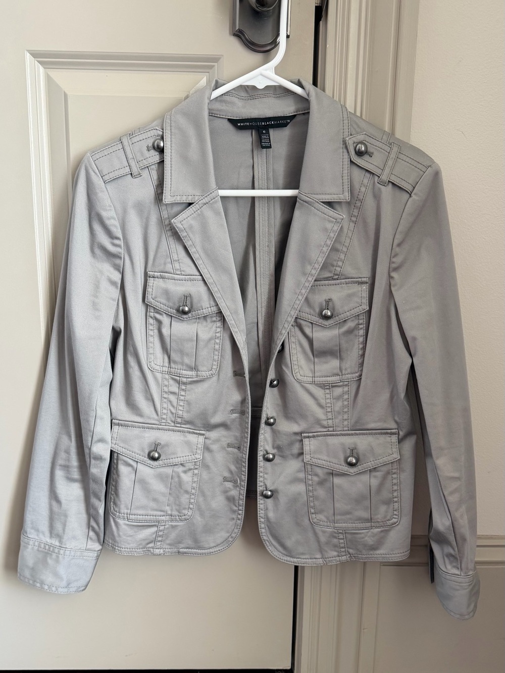 WHBM Military Style Blazer sz 6